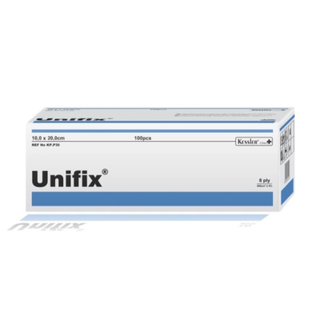 Kessler Unifix 8ply 20x10cm Επιθέματα Γάζας, 100τμχ