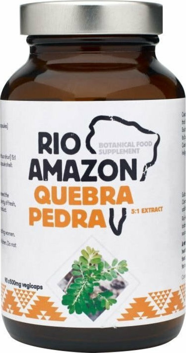 Rio Amazon Trading Quebra Pedra 500mg Συμπλήρωμα Για Το Ουροποιητικό Σύστημα, 90 Φυτικές Κάψουλες