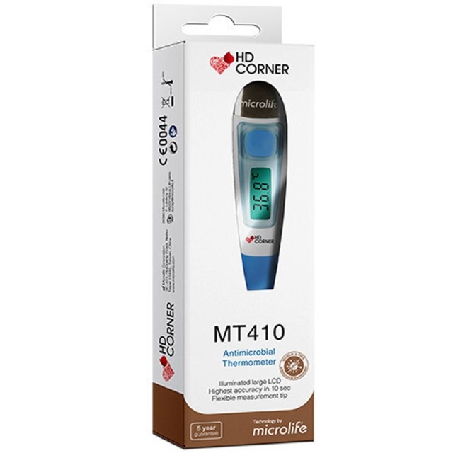 Microlife MT 410 HD Corner Ψηφιακό Αντιμικροβιακό Θερμόμετρο με Εύκ...