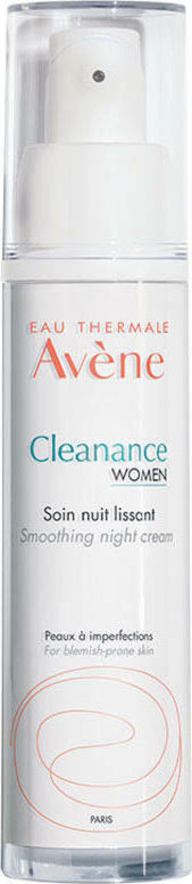 Avene Cleanance Women Κρέμα Λείανσης Νύχτας για το Δέρμα με Τάση Ακμής του Ενήλικα 30ml