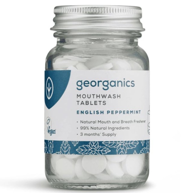 Georganics Mouthwash Tablets Στοματικό Διάλυμα σε Δισκία με Γεύση Μ...