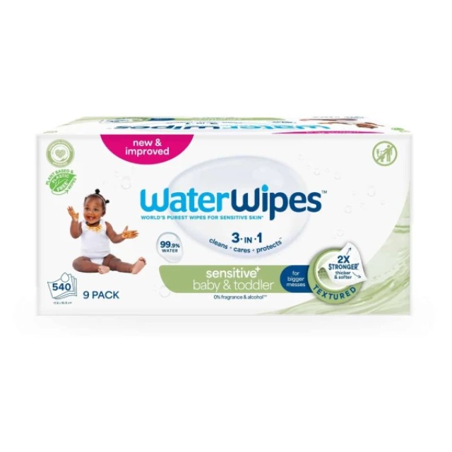 WaterWipes Textured Clean Baby Wipes Μωρομάντηλα με 99.9% Νερό και ...