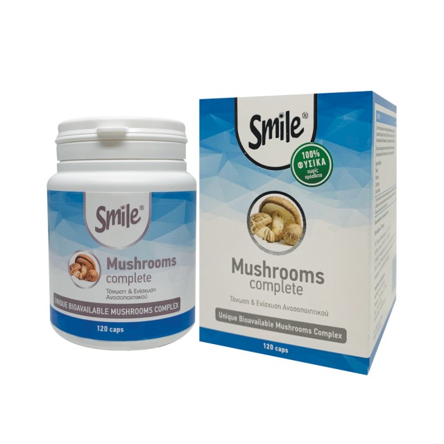 Am Health Smile Mushrooms Complete για την Ενίσχυση του Ανοσοποιητι...