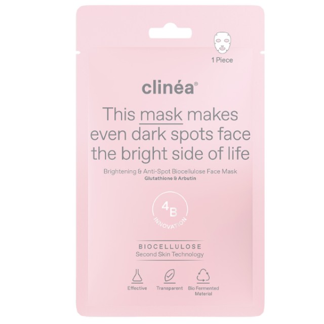 Clinea Brightening & Anti-Spot Biocellulose Face Mask Μάσκα Προσώπο...