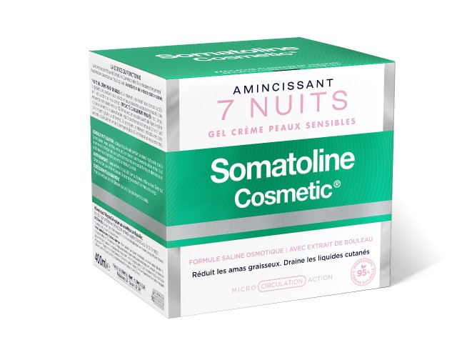 Somatoline Cosmetic Natural Gel- Creme 7 Night Sensitive Skin Τζελ Αδυνατίσματος Για Ευαίσθητες Επιδερμίδες, 400ml