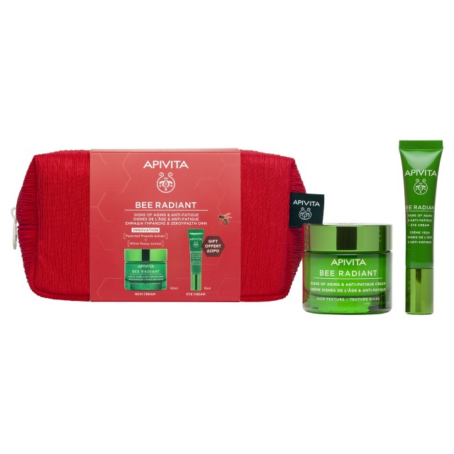 Apivita Promo Bee Radiant Κρέμα Gel για Σημάδια Γήρανσης και Ξεκούρ...