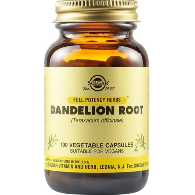 Solgar Dandelion Root Συμπλήρωμα Διατροφής Αποτοξινωτικό του Ήπατος...