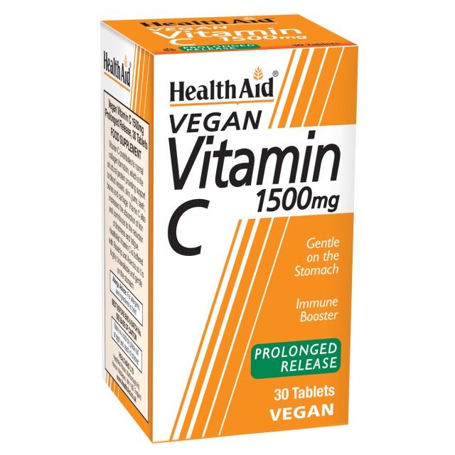 Health Aid Vitamin C 1500mg Prolonged Release Για το Ανοσοποιητικό, 30 Ταμπλέτες
