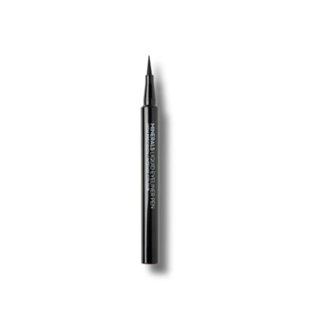 Korres Volcanic Minerals Liquid Eyeliner Pen 01 Black Αδιάβροχο Υγρό Μολύβι Ματιών, 1ml