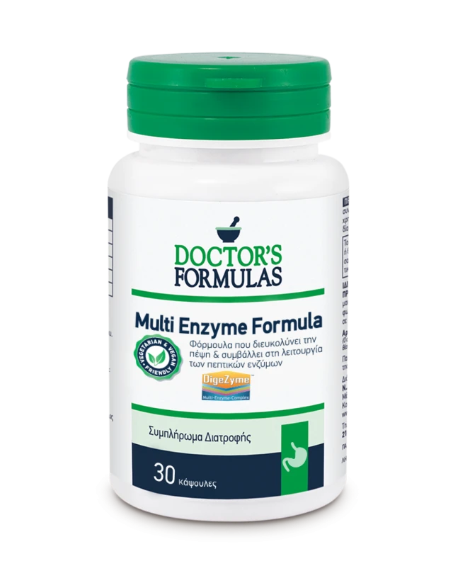 Doctors Formulas Multi Enzyme Formula Digestive Enzymes, 30 Capsules