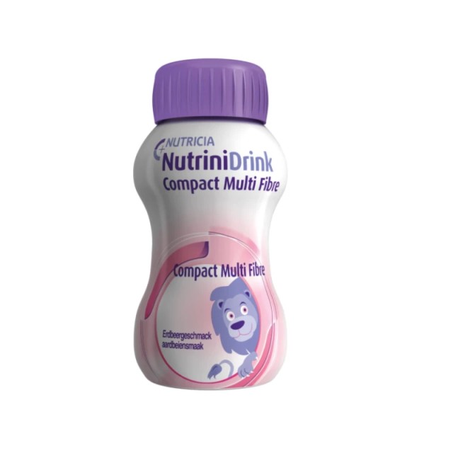 Nutricia Nutrini Drink Compact Multi Fibre Φράουλα, 125ml