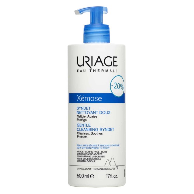 Uriage Xemose Gentle Cleansing Syndet Ήπια Κρέμα Gel Καθαρισμού για...