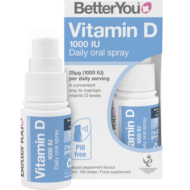 BetterYou DLux 1000 Vitamin D Daily Oral Spray Συμπλήρωμα Διατροφής...