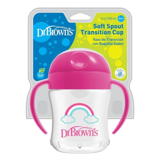 Dr. Browns Soft Spout Transition Cup Εκπαιδευτικό Ποτηράκι 6+ Μηνών...